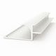 Profil J NLB, aluminiu, alb, 3 m
