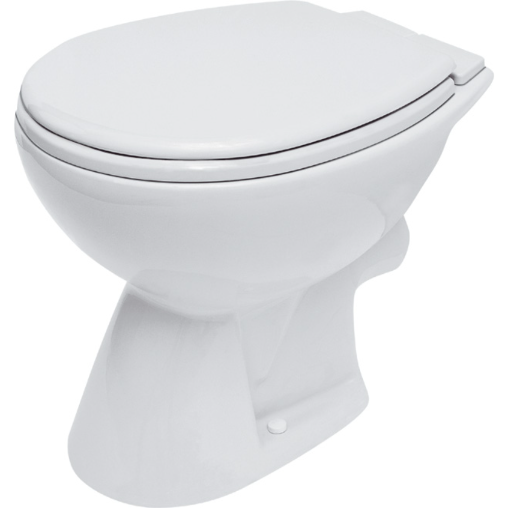 Vas WC Cersanit Roma R10, ceramica, evacuare laterala, alb alb