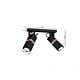 Spot Vidar, 2xGU10, metal/lemn, negru