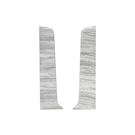 Set terminatie plinta parchet stanga/dreapta Korner Siena 80, PVC, stejar Torre, 2 bucati/set