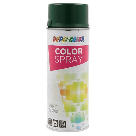 Vopsea spray universala Dupli-Color, verde inchis RAL 6005, mat, interior/exterior, 400 ml