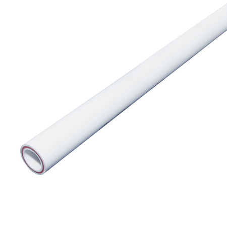 Teava PPR Supratherm, insertie fibra sticla, DN 50mm, lungime 4m, PN 20 bar, alb