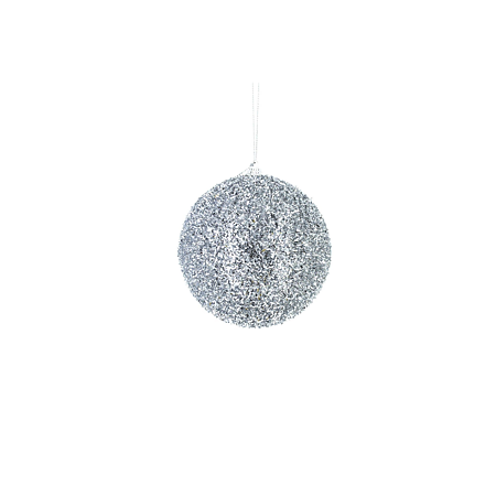Glob decorativ de Craciun lux, plastic, 12 cm