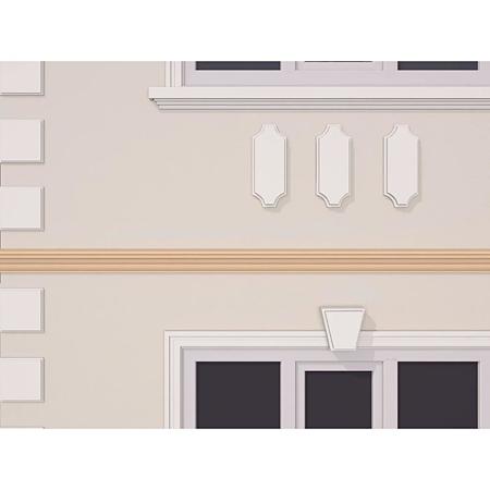 Brau decorativ de exterior FP305, polistiren EPS100 + mortar, 135 x 60 x 2000 mm