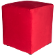 Taburet Cube tapiterie stofa rosu N9 45x37x37 cm