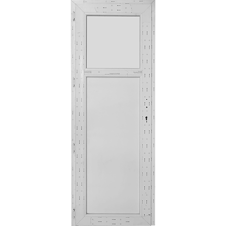Usa PVC, secundara, alb, 76 x 203,9 cm, 1/3, deschidere dreapta