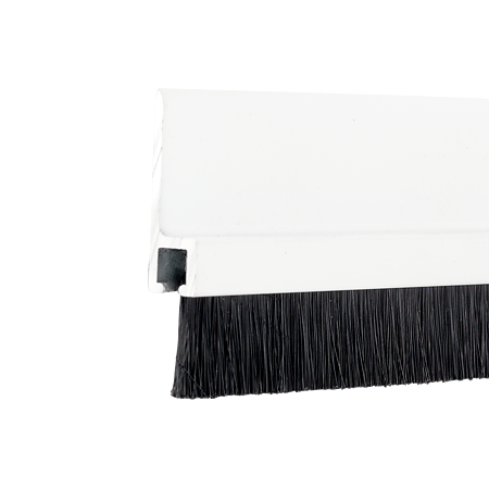 Prag izolator din aluminiu ALU FIX, cu perie, alb, L: 100 cm