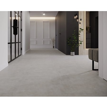 Pardoseala SPC 5 mm Korner SPeCtra Floor Beige Calcite 05F, clasa de trafic 34, rezistenta la apa, decor piatra, bej, 1205 x 606 mm