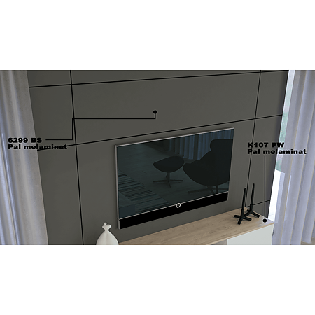 Pal melaminat Kronospan, Stejar elegance K107 PW, 2800 x 2070 x 18 mm