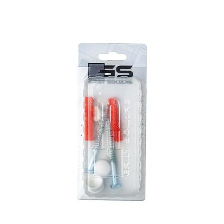 Set fixare vas Wc, otel/polipropilena, 10 x 80 mm