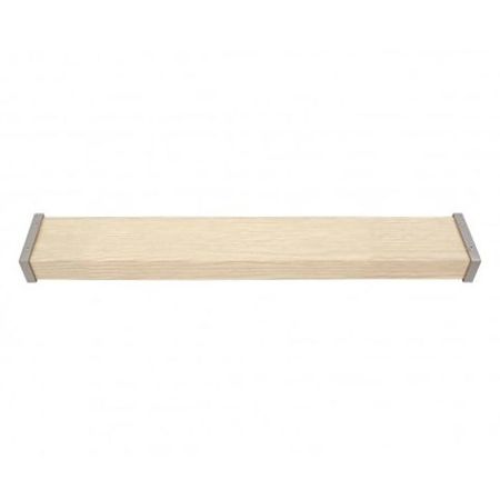Sina aluminiu, stejar, lungime 400 cm, accesorii incluse