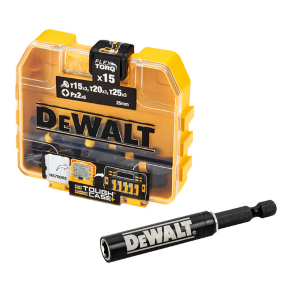 Set mixt  biti DeWalt Extreme Flextorq DT70522T-QZ, 25 mm, 16 bucati