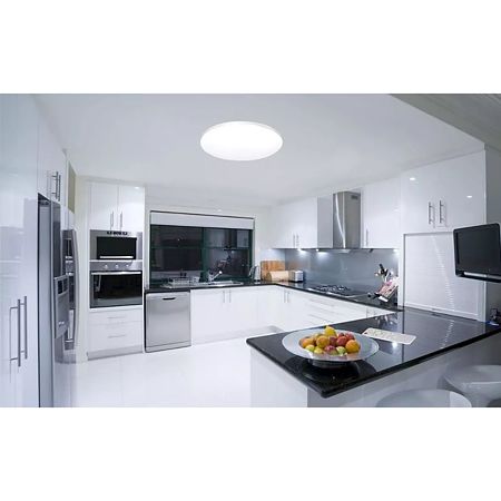 Plafoniera pentru baie Bravo 42685, metal, 1 x LED, 20W, argintiu, diametru 39 cm