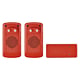 Sonerie wireless Emos P5750.2R, 1 buton, 2 module interior, 150 m, IP44, 10 melodii