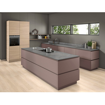 Blat de lucru compact laminat Egger F1861 ST9 Beton Chicago gri deschis, colorat in masa, miez colorat, mat, 4100 x 650 x 12 mm