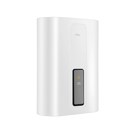 Boiler electric flat 50 l Haier ES50V-TF7W, 2 x 1500 W, montaj mural, 2 rezervoare, protectie umiditate IPX4, alb, 25 kg, 530 x 320 x 745 mm