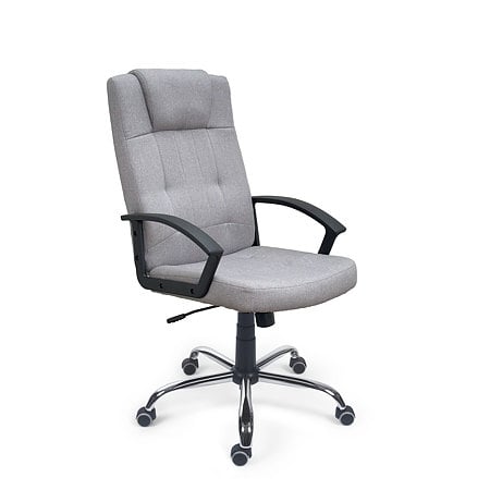 Scaun birou directorial gri Antares LGA68 CR E21, tapiterie textil, rotativ, reglabil pe inaltime, 63 x 66 x 124 cm
