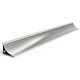 Profil inaltator concav pentru blat bucatarie, aluminiu, argintiu, 4 m