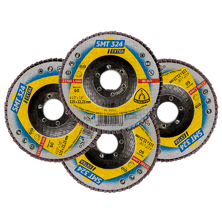 Perie abraziva Klingspor, pentru otel, granulatie 60, 115 X 22,2 mm
