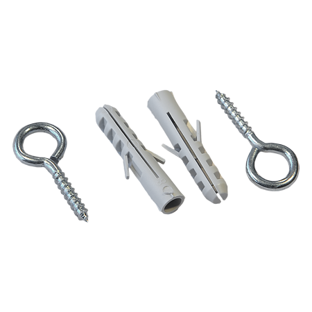 Diblu polipropilena, D: 8 mm, cu carlig O, 4 x 40 mm, 8 BUC