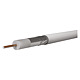Cablu coaxial Emos CB130/ RG6U,1 conductor, diametru 1.02 mm, alb, 20 m/colac