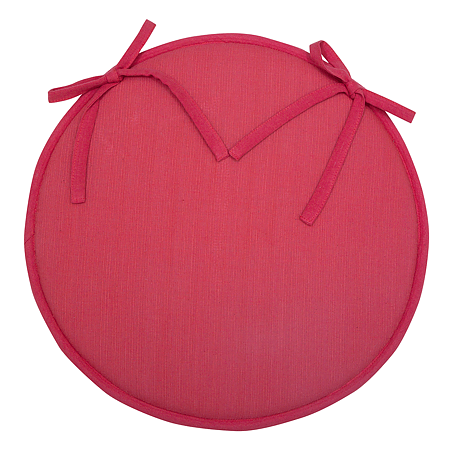 Perna pentru scaun, Passion, rosie, rotunda, 40x2 cm, bumbac