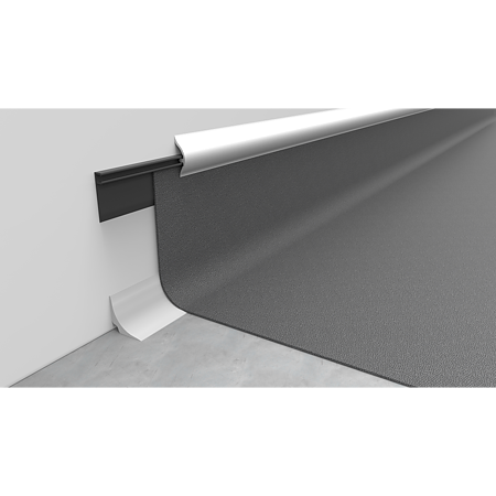 Profil de scafa pentru cada cu margine flexibila Set Prod din PVC, gri, 25 mm Profil de scafa pentru cada cu margine flexibila Set Prod din PVC, gri, 25 mm