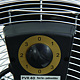 Ventilator de podea Home, 90W, 3 trepte, metal, crom, 53 x 51 x 20 cm
