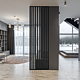 Panou decorativ Linea Slim, 1 lamela, negru, interior, 265 x 2.2 cm