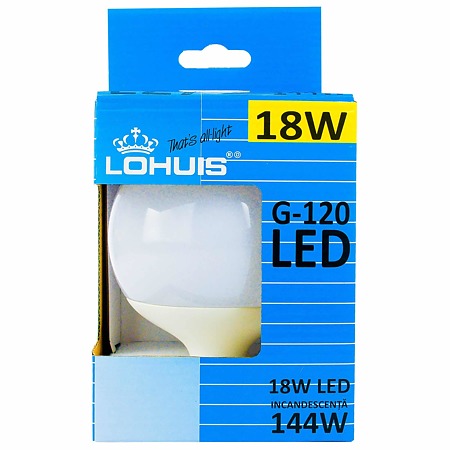 Bec Led Lohuis G120 E27 18 W
