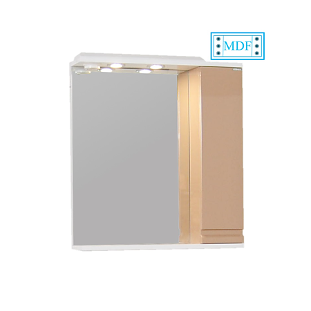 Set mobilier de baie Badenmob Seria 786, baza lavoar 65cm, oglinda cu dulap, MDF/PAL, maro/alb Set mobilier de baie Badenmob Seria 786, baza lavoar 65cm, oglinda cu dulap, MDF/PAL, maro/alb