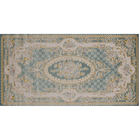 Covor dreptunghiular Erciyes, cu fir lung, din acril si poliester, 120 x 180 cm