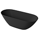 Cada freestanding Marmite BT 0604, compozit mineral, fara preaplin, negru mat, 160 x 70 x 50 cm