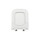 Capac WC Eurociere 1108H, duroplast, alb, patrat, 44.4 x 36 x 2.7 cm