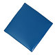 Taburet Cube, tapiterie piele ecologica, albastru IP 21898, 45x37x37 cm