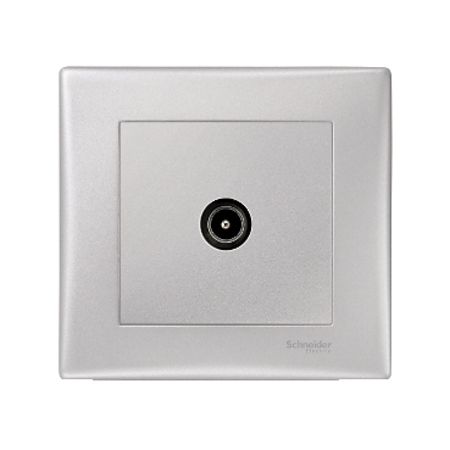 Priza TV Schneider Electric Sedna, incastrata, culoare aluminiu, 