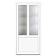 Usa PVC pentru intrare KF94, alb, 98 x 200 cm, 5 camere, dreapta