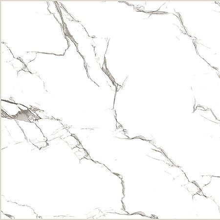Gresie interior Lucinda White, glazura lucioasa, alb, patrata, R9, grosime 11 mm, 61 x 61 cm