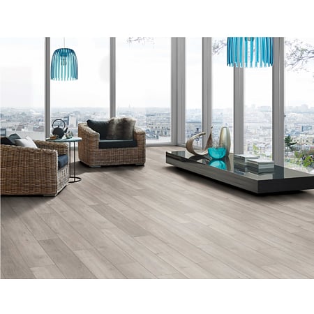 Pardoseala impermeabila 6+1 mm Kronospan O.R.C.A. Organic Clever Silent PS Colorado Oak 5543, clasa de trafic comercial mediu 32, AC5, clasa antialunecare R9, 1click 2go pure+, 1288 x 195 mm