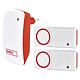 Sonerie wireless 2 butoane Emos P5720.2T, 150 m, IP44, 10 melodii