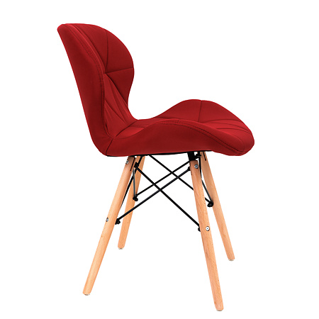 Scaun bucatarie / living Eliza, tapitat, catifea, cadru de lemn, rosu, max. 110 Kg., 73 x 47 cm Scaun bucatarie / living Eliza, tapitat, catifea, cadru de lemn, rosu, max. 110 Kg., 73 x 47 cm