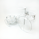 Suport flori bicicleta, metal, 65 x 25 x 46 cm