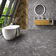 Gresie interior/exterior Cesarom Etna, portelanata, rectificata, gri, mat, decor piatra, clasa aderenta R10, PEI 4, 60 x 30 cm
