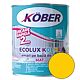 Email Kober Ecolux Kolor, pentru lemn/metal, interior/exterior, pe baza de apa, galben mat, 0.6 l