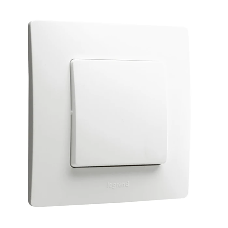 Intrerupator cap cruce Legrand Niloe 396462, incastrat, alb