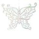 Decoratiune de Craciun fluturas, iridescent, plastic, 13 x 10 cm