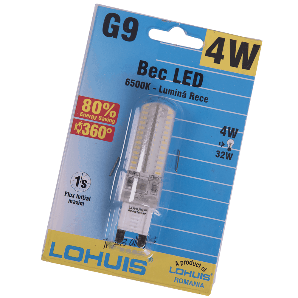 Bec Led Silicon Lohuis G9 4 W, 230V