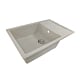 Chiuveta de bucatarie SanDonna Iness, granit compozit, bej cu baterie flexibila Sandonna Lola, bej, 78 x 50 cm