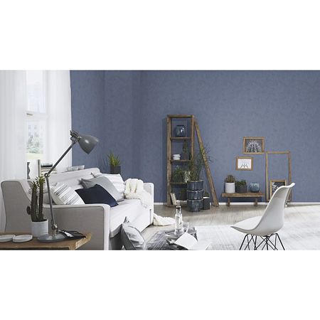 Tapet modern Erisman 1007844, vinil, albastru uni