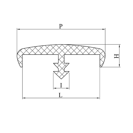 Cant cu profil T, PVC, cires, 100 m Cant cu profil T, PVC, cires, 100 m